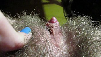 Vaginal Cumming with Full Hairy Lips and Nipples