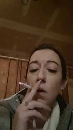 Nice Slut Smoking close up