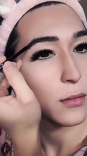 Femboy to Sexy Sissy Transformation with Makeup and Wig