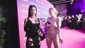 ”Naked News Hits The Venus Awards Pink Carpet”