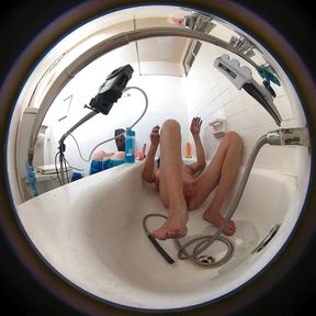 Liz Young Vr180 a Day in the Life of #2.1 Bathing and Fucking Everything Fantasy Pussy Clit Boobs
