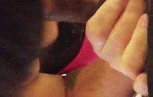 Amateur CD sucking big black cock