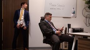 Cristiano & Derek Kage Sneak Office Sex - Jerk Buddies