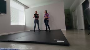 BTS Video Skylar's Belly Beatdown from Andi