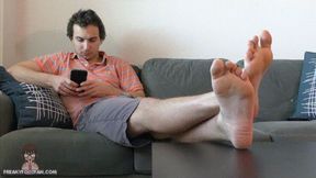 Feet On Couch Ignore - Bambi Boy - HD 720 WMV