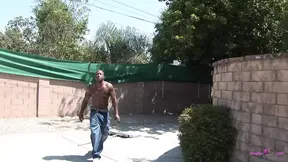 Skinny Slut gives Deep Throat before taking a Thick Shaft