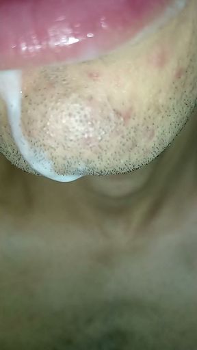 cum in my mouth, play with your cum, and swallow it,sexy lingerie, femboy, trans, gay naughty, tongue, sloopy   Clip 1