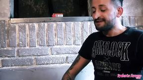 Authentic Italian MILF gives a homemade blowjob