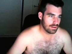 Amateur Daddy Hunk Strokes His Big Cock