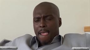 Lexington Steele Tongue Fucks &amp_ Dicks Sandra Romain'_s Tight Ass!