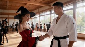 sexy witch gets fucked by a big-dicked karate teacher (ai-generated video)