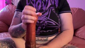 Huge Bad dragon xl deep pussy fuck