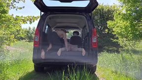 Scandinavian blonde Milf enjoys wild car sex with big climax&#x1F680;!