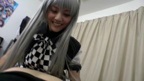 POV Cosplay Fantasy – Dominating Rei Mizuna in Tight Costume Action