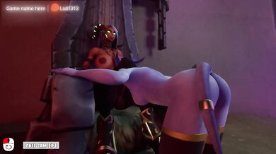 The demoness fucked the witch girl and filled her tank with mana. WOW 3D. part 2