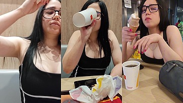 With my Stepcousin after McDonald's