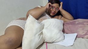 Naughty teacher seduces horny student, he can&#039;t take it and fucks her big pussy really hard until he cums on her big tits