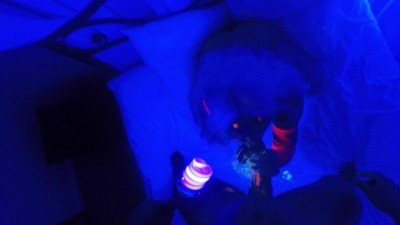 Seductive Succubus POV: Wild UV Painted Fucking & Blowjob