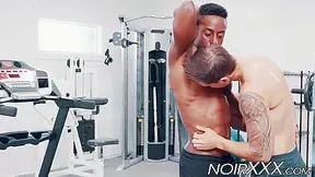 Handsome Dude Seduced And Fucked By His Muscular Black Trainer - Liam Cyber And Jackson Reed