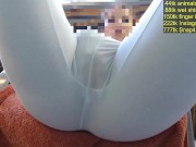 Teacher squirting in white leggings