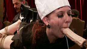 Bound chef booty screwed at bdsm party