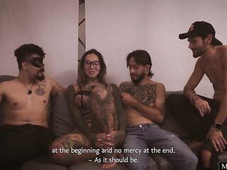 Open casting for the big ass influencer Camila Jimenez ends on a Anal Group sex