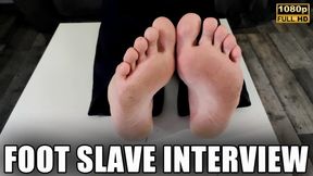Foot Slave Interview - Full HD 1080p - KingMarti