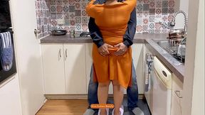 Desi Wife Salwar Kameez Romance - Hot Lip Lock, Boobs Pressed, Loud Moans, Navel Play