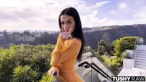 TUSHYRAW Tiny Sawyer Takes A Huge Cock In Her Tight Ass
