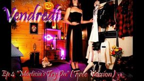 Halloween Costume Cosplay Ep 4 & 8 Morticias Try On & Backstage (free Version)