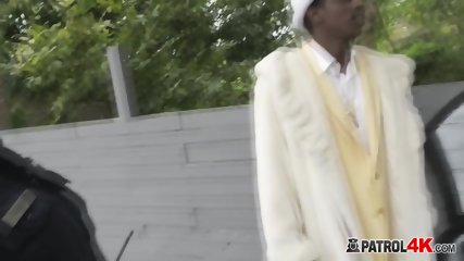 Black pimp gets arrested and obligated to fuck a big fat ass from a redhead milf cop just for fun.