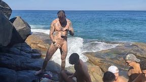 fizemos uma suruba bareback na praia de abrico, marc ferri, renbri carioca, pigboy, ander hard e amigos