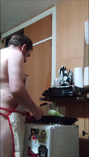 Masturbating While Cooking