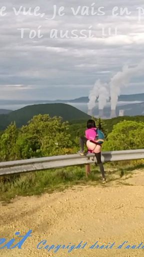 Transvestite on a Hike Shows off in the Drme