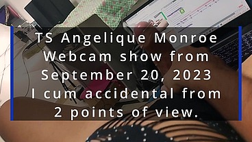 TS Angelique Monroe - Webcam show from September 20, 2023