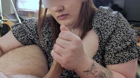 Small in Dress with Deep Throat