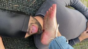 Empress Jade Uses Her Human Doormat on Vacation to Lick Clean Her Dirty Feet (Preview)