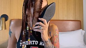 Ginary's Stinky Flats and Self Foot Worshipping Cum Countdown Show - 720 mp4