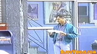 Retro gay teenager backside fucked and facialized by his lover