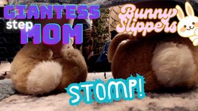 Giantess Step-Mom Bunny Slippers Stomp - WMV