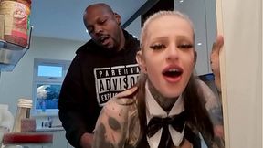 Maid Ivana Begs For Dimitri’s BBC In Wild Kitchen Fuck!!