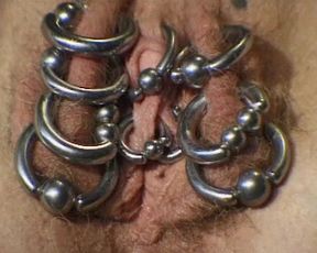 Pierced Pussy Subb From France Fingered by Domina