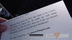 German Teen Jessii van Riva Takes Huge rod in the Stairwell