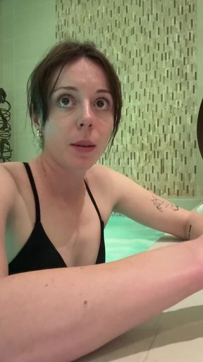 Jet Orgasm in a Spa!