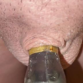 Jacking off my inverted cock