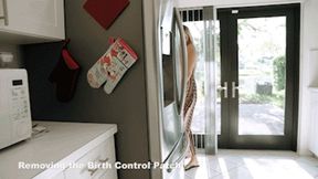 Nikki Brooks in Step Mom is Knocked Up - Removing the Birth Control Patch (HD-1080p)