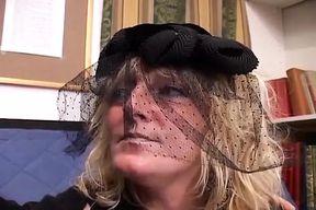 Horny Mature Getting Her Small Tits Sprayed with Cum