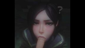 Viper giving a Blowjob