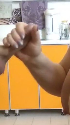 hard fucking a lush juicy mother-in-law in the kitchen   Clip 2