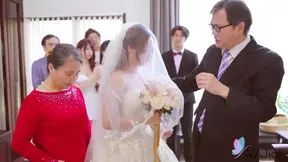 Groom's wedding night cucking by sexy Sakura